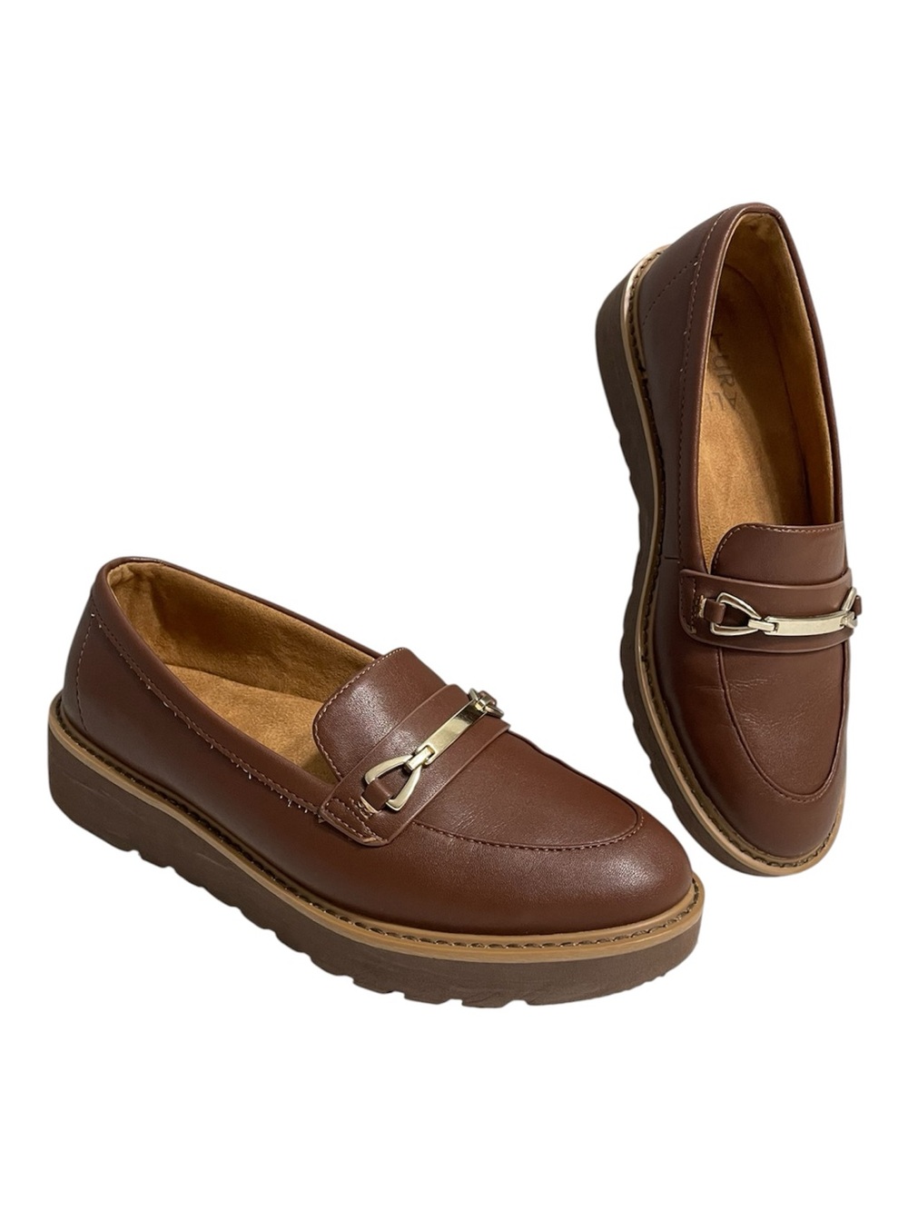 Naturalizer Elin Loafers Shoes 5.5 lug soles comfort shoes brown dark academia